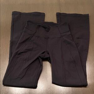 lululemon athletica Black Wide Leg Yoga Pants